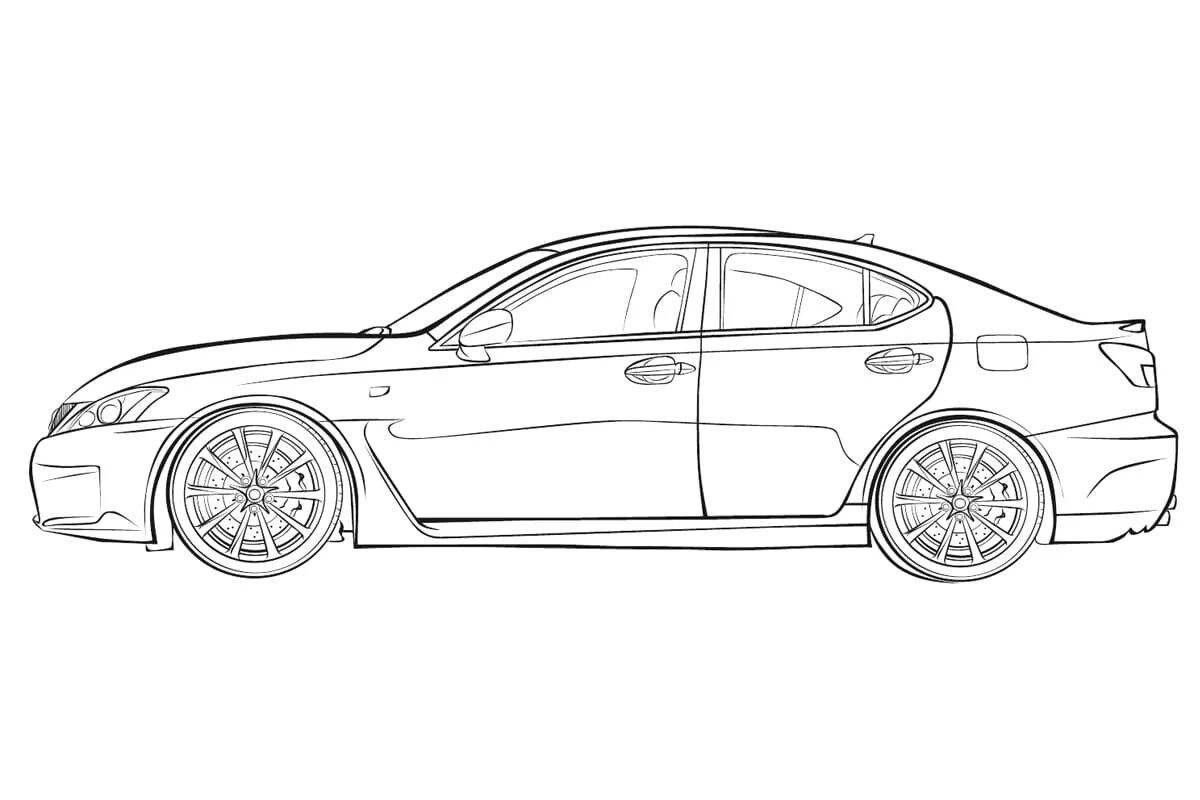 Fun coloring lexus for kids