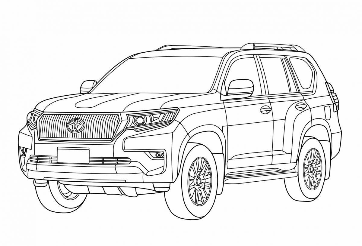 Playful lexus coloring book for kids