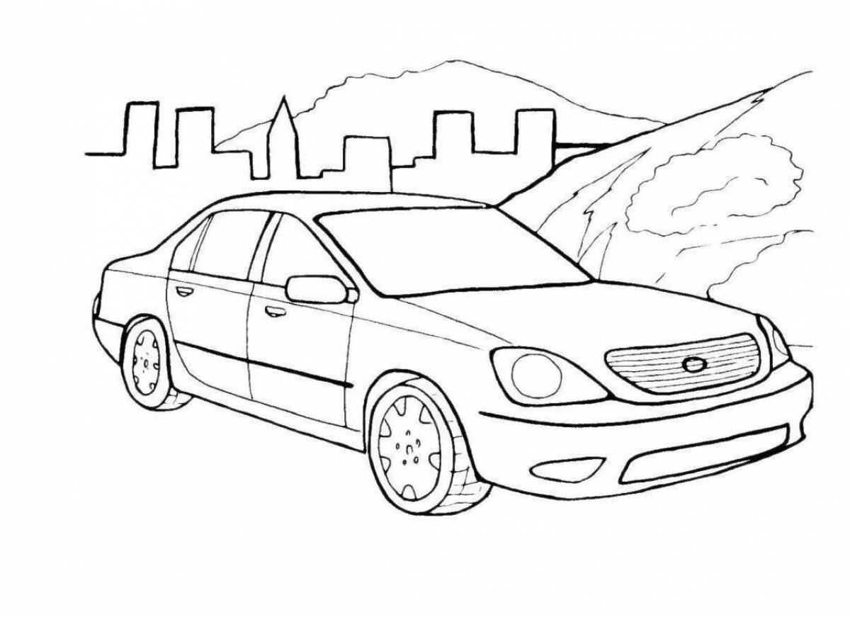 Outstanding lexus coloring book for kids