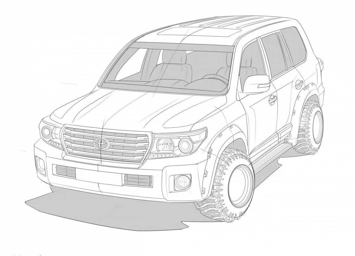 Incredible lexus coloring book for kids