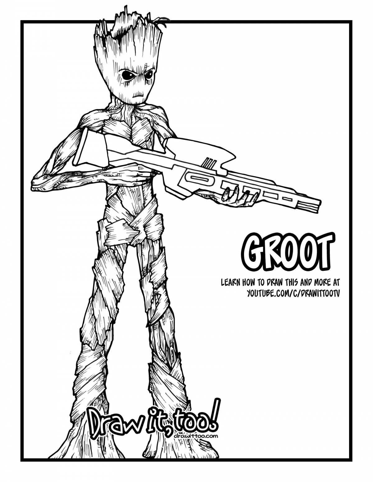 Marvel's gorgeous groot coloring book