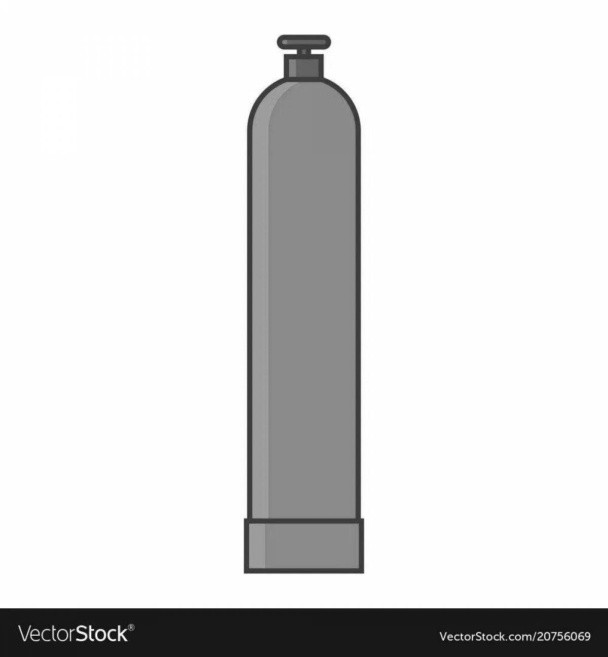 Attractive coloring of gas bottles