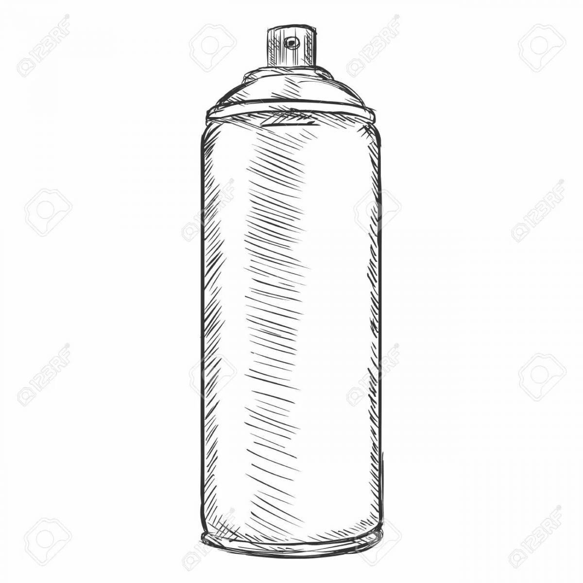 Coloring page elegant gas cylinders