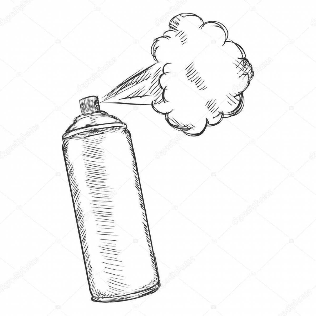 Coloring page stylish gas cylinders