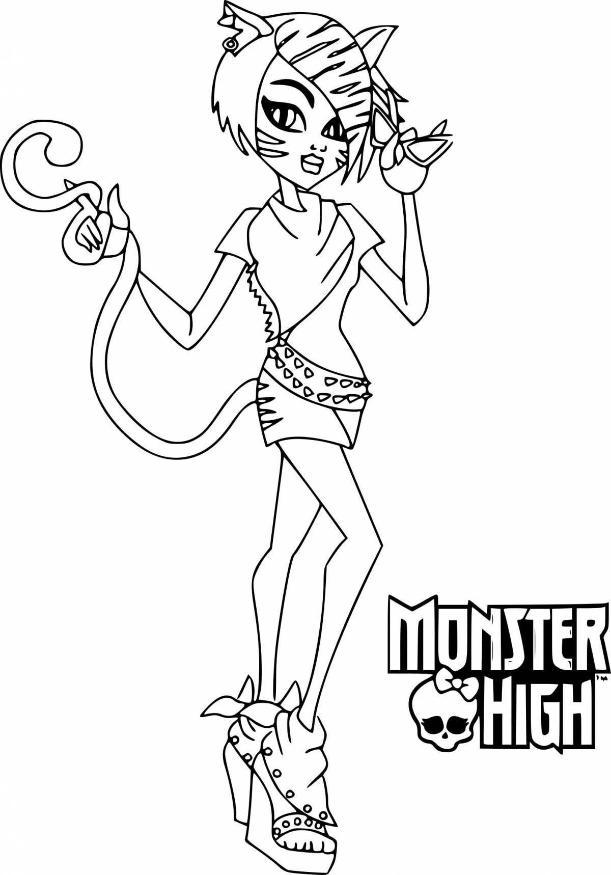 Great boxy boo monster coloring page