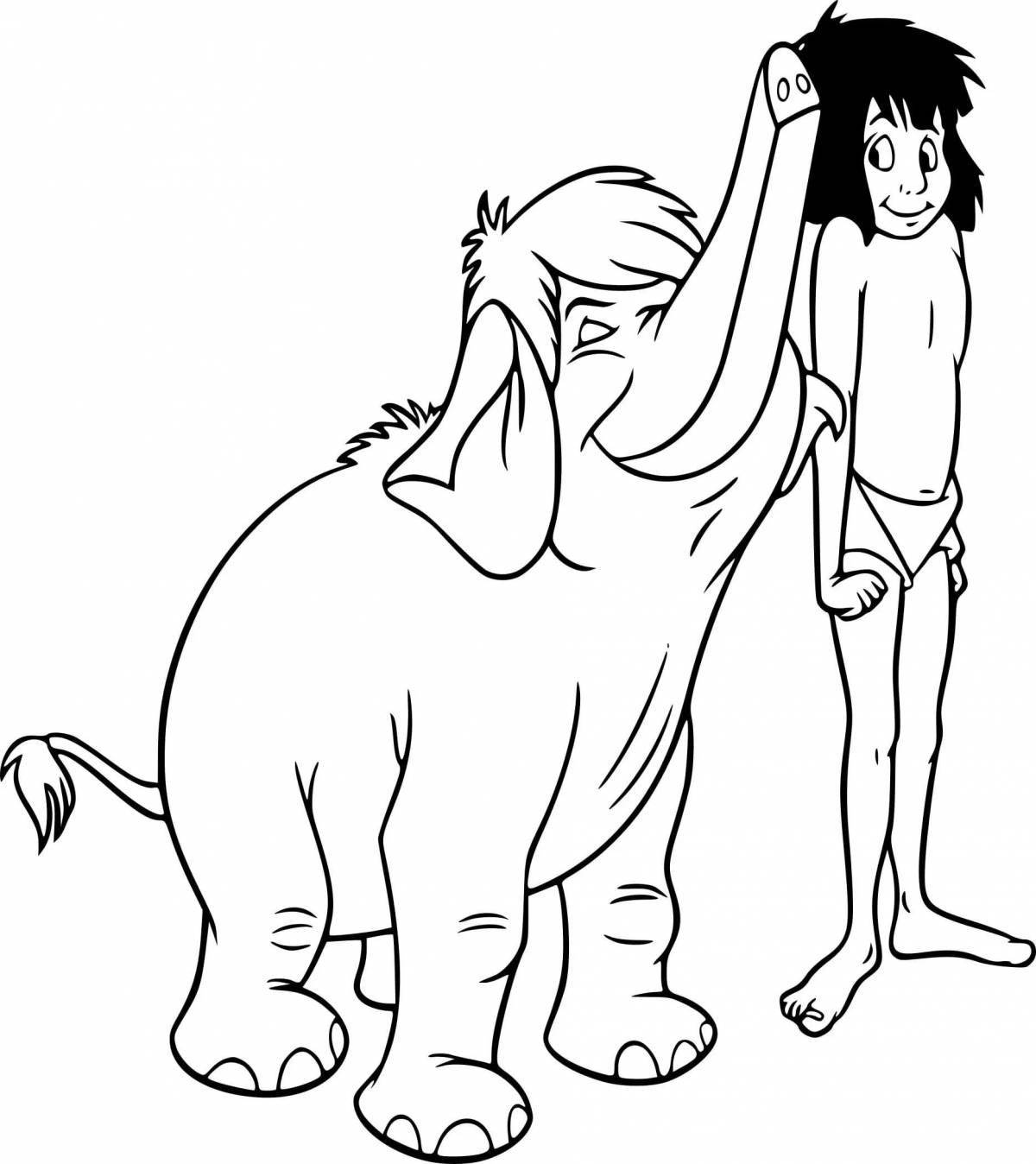 Radiant coloring page The Jungle Book 2