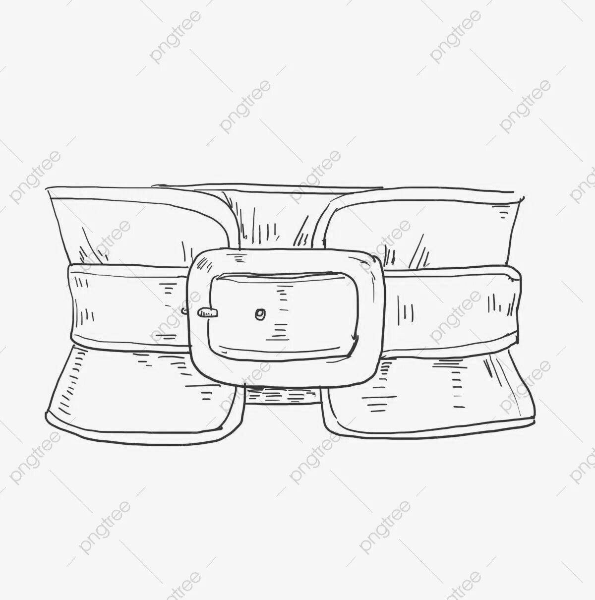 Пояс рисунок. Раскраска поясок. Пояс набросок. Пояс карандашом. Опоясок(пояс) для распечатки.