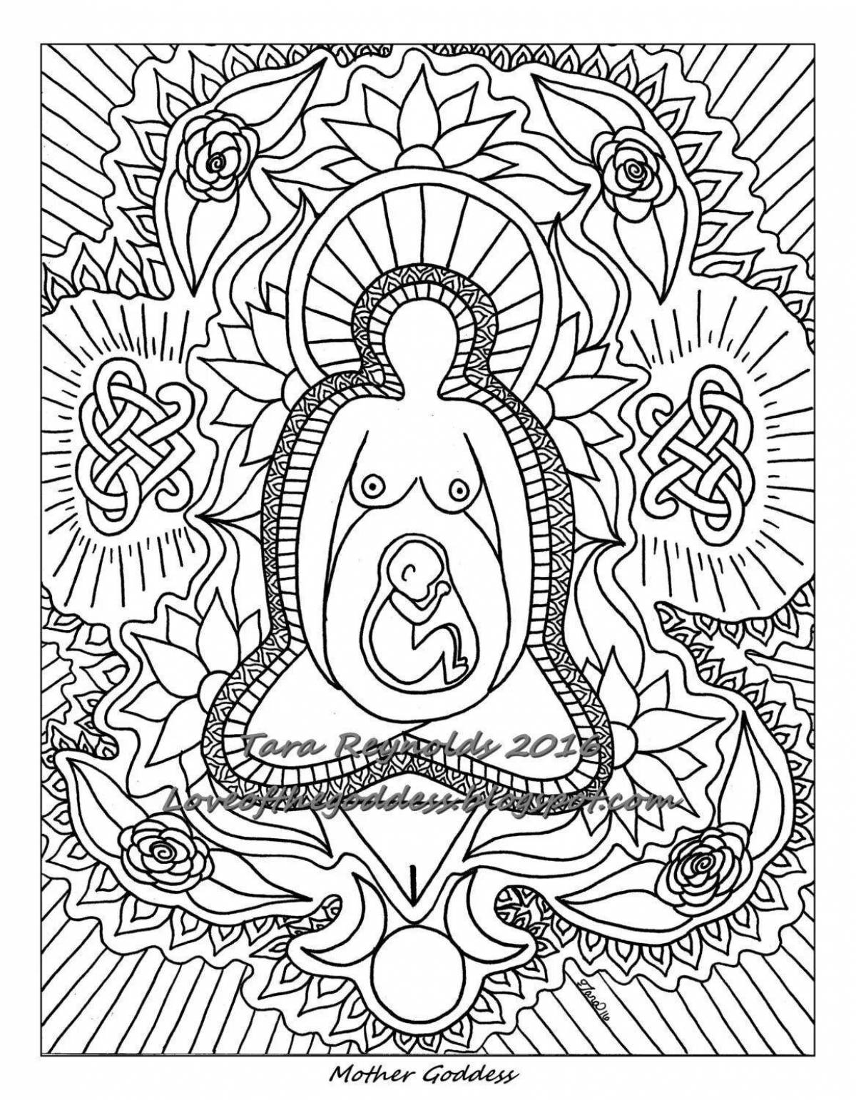 Positive pregnancy coloring page