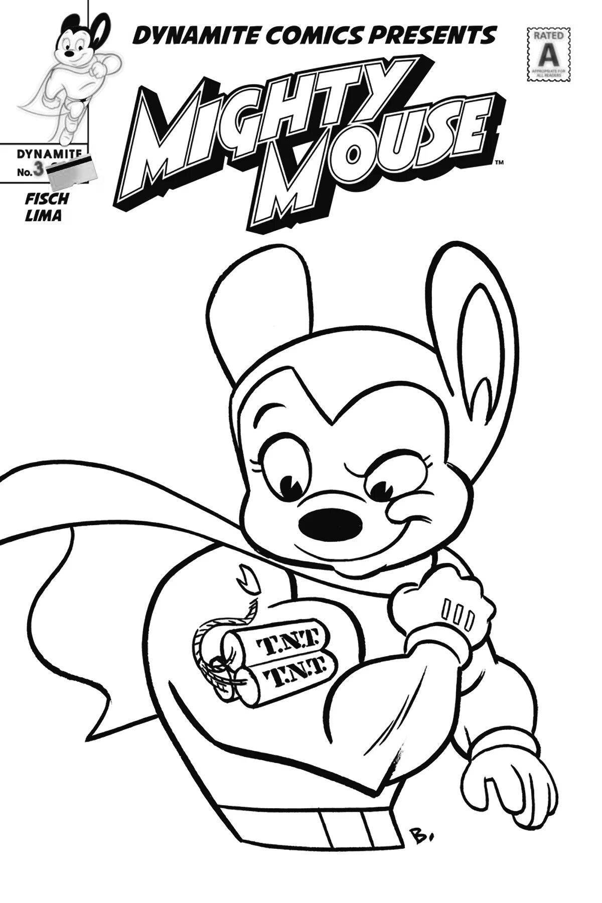 Fancy coloring Mighty Mouse 1942