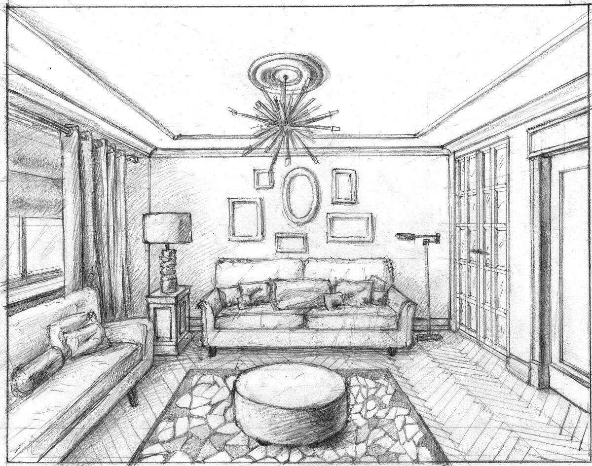 Youth housing coloring page
