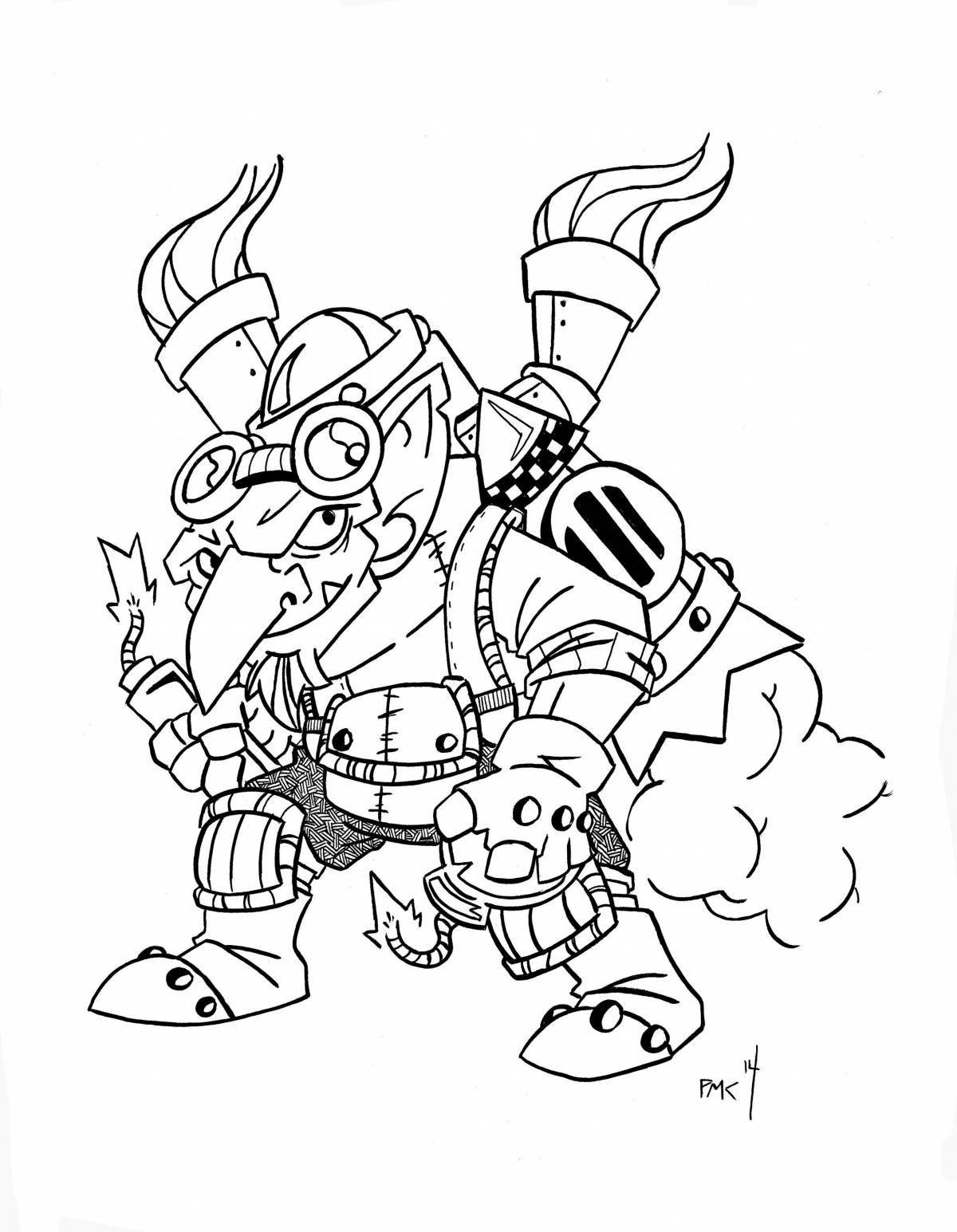 Dazzling warcraft coloring book