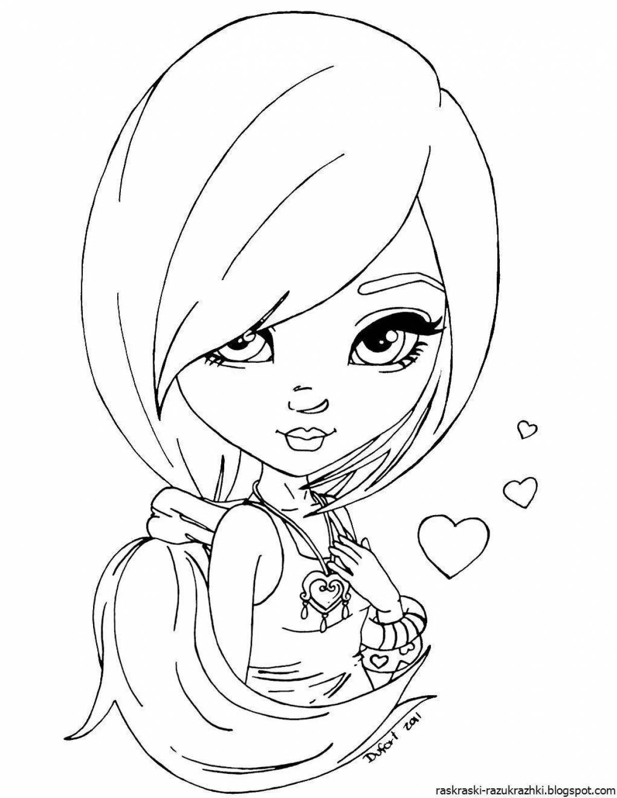Amazing coloring pages for girls 8