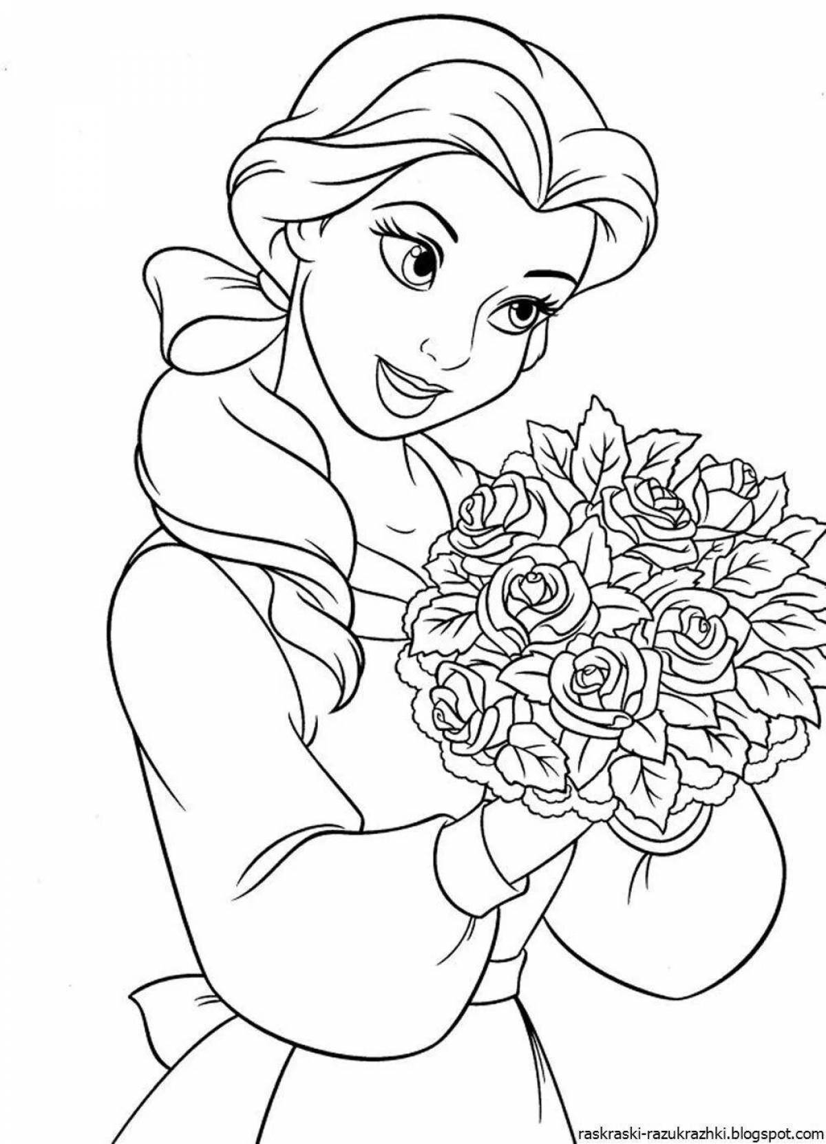 Luminous coloring pages for girls 8