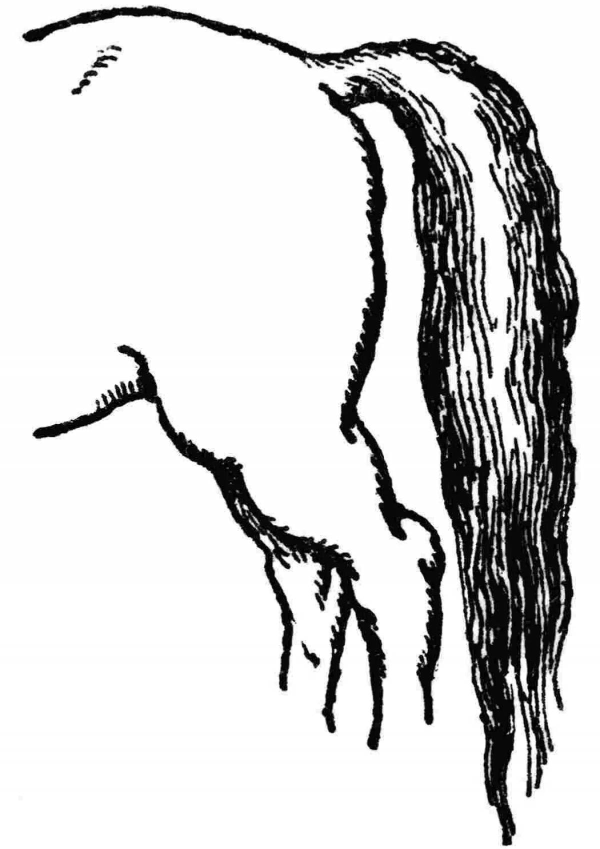 Colorful tail coloring book for kids