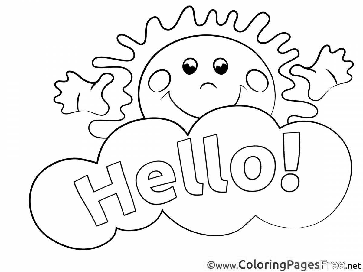 Joyful coloring book for kids english
