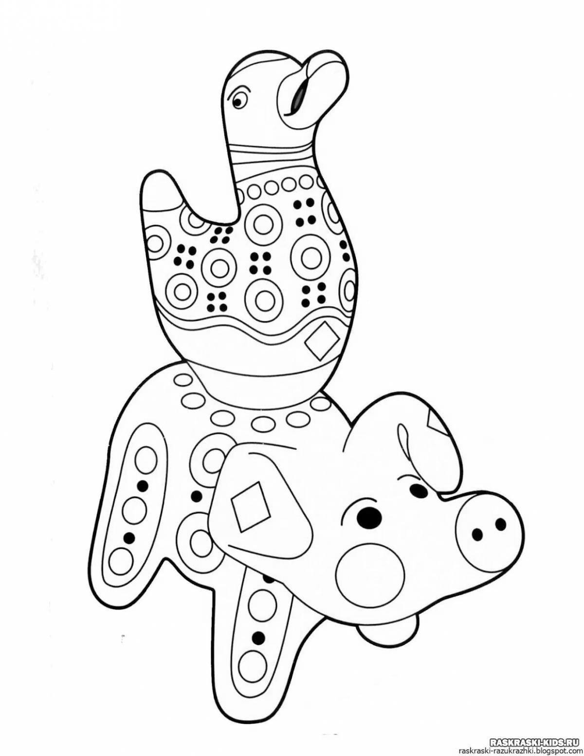 Playful baby whistle coloring book