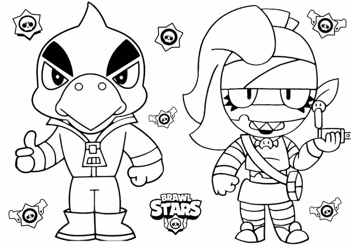 Coloring page spectacular lola brawl stars