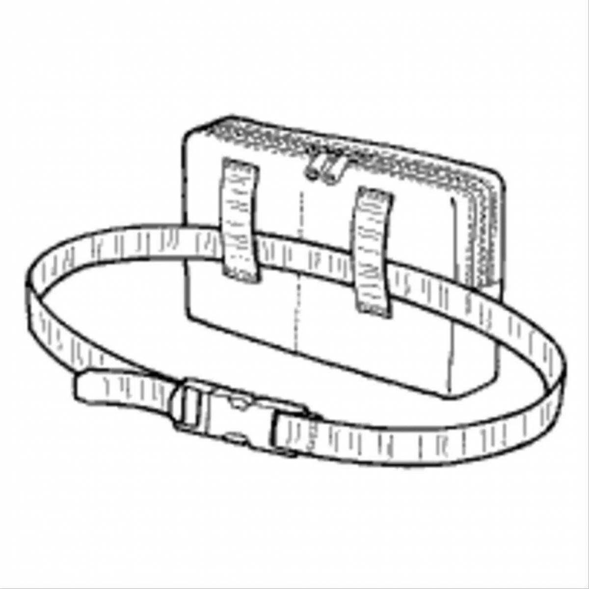 Coloring page for youth belts