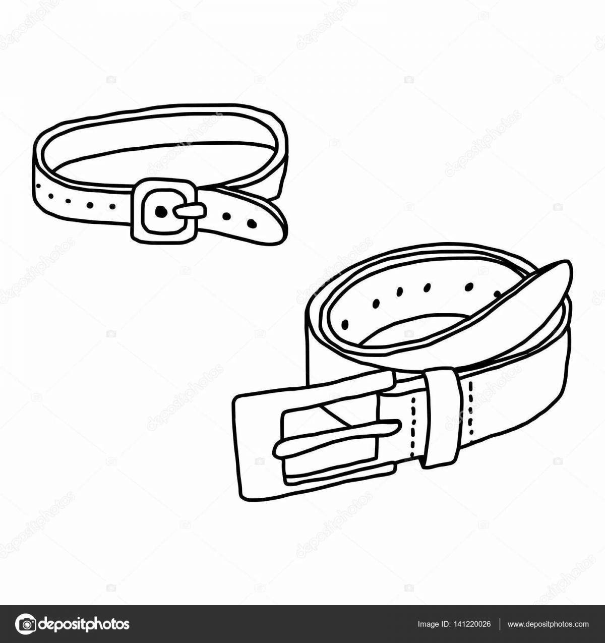 Junior belt coloring page