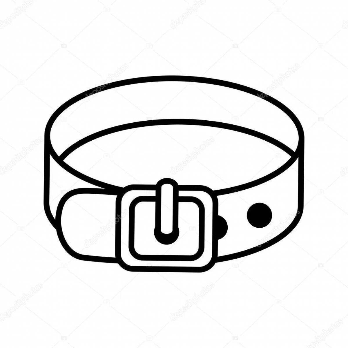 Radiant belt coloring page for beginners