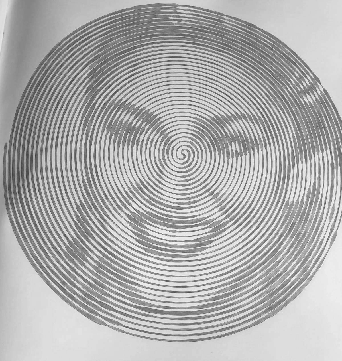 Delightful circular portrait