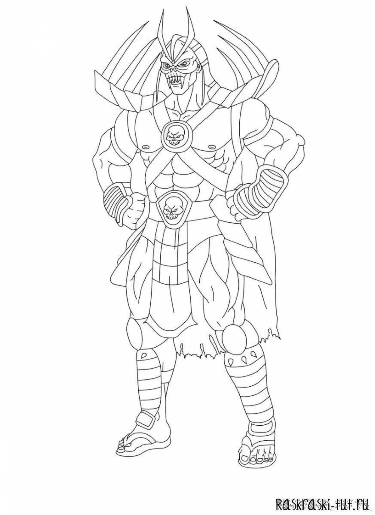 Amazing mortal kombat heroes coloring pages