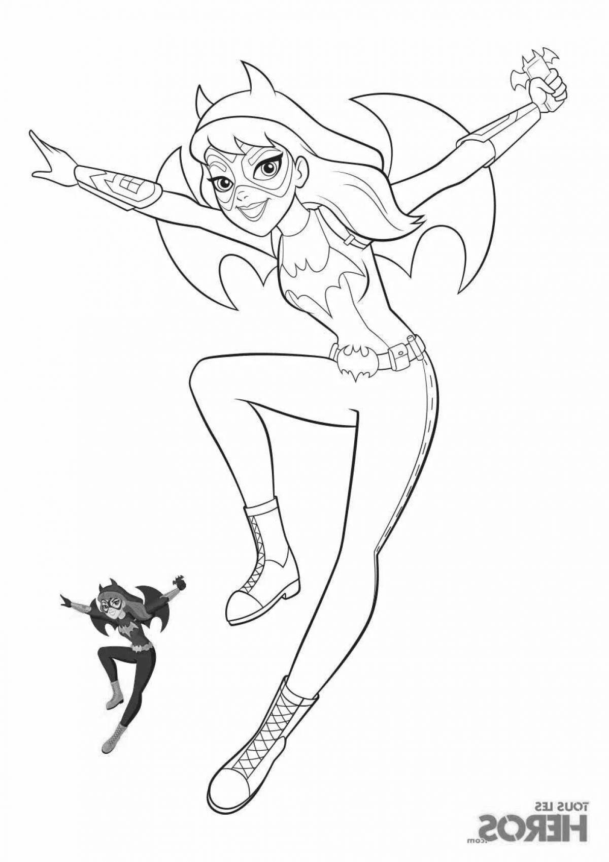 Super hero high attractive coloring book