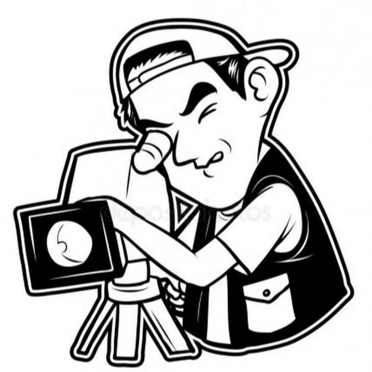 Photo Color-crazed coloring director for kids