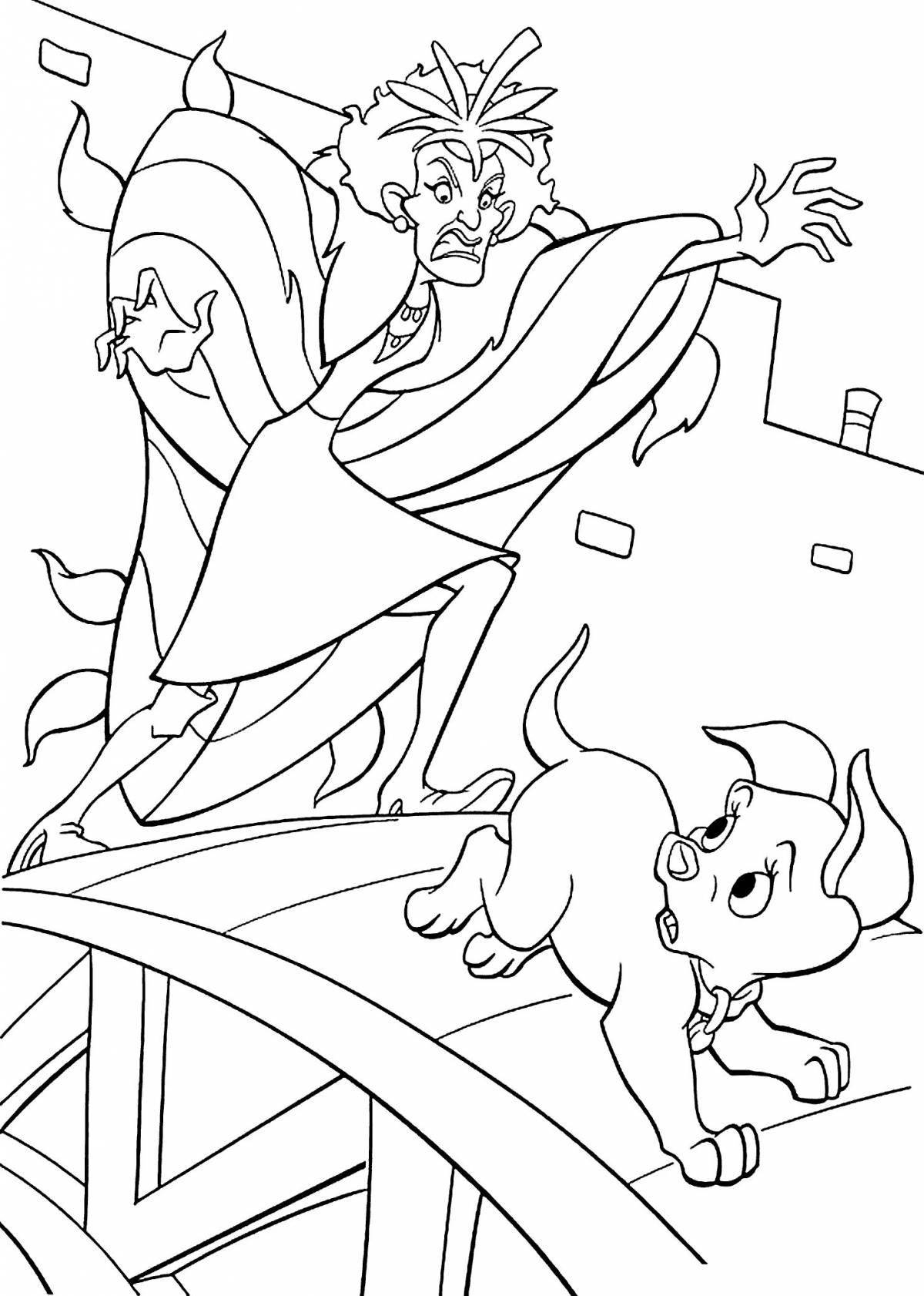 Colouring funny Cruella 101 Dalmatians