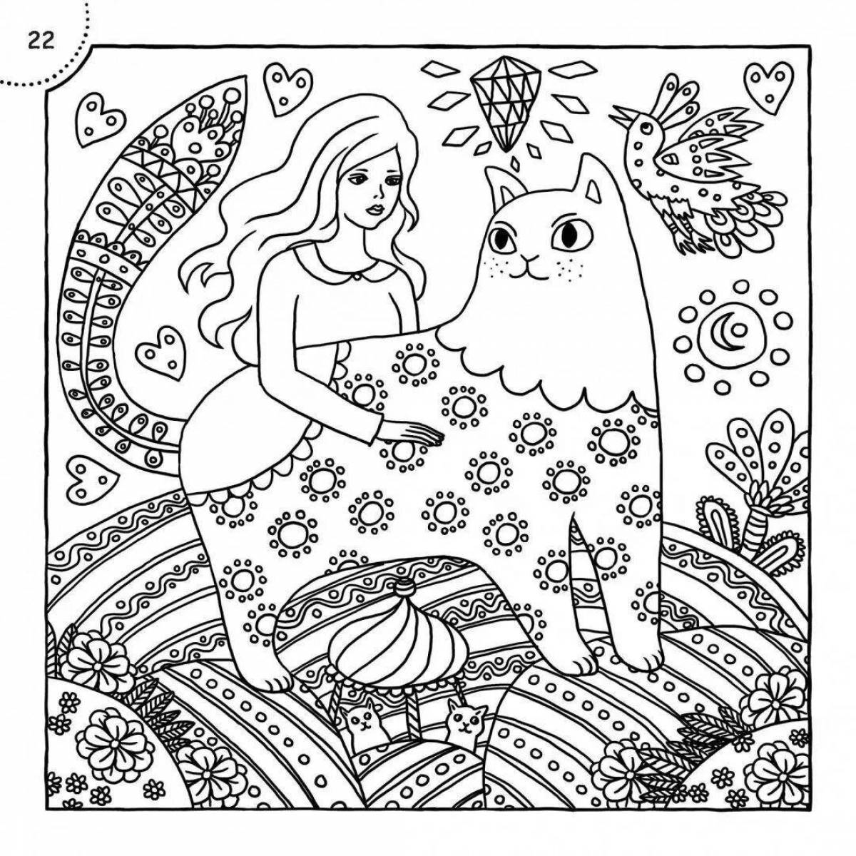 Coloring book shining anastasis