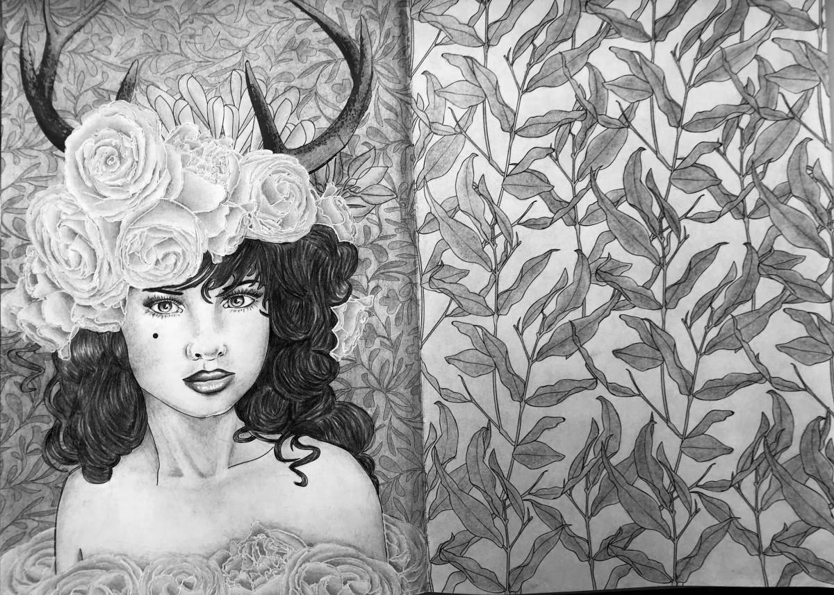 Coloring serene anastasiz