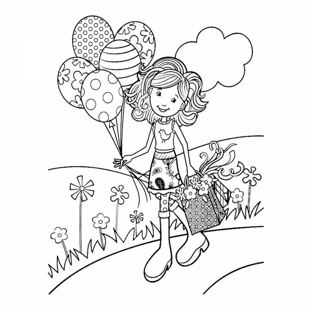 Coloring page excited anastasis