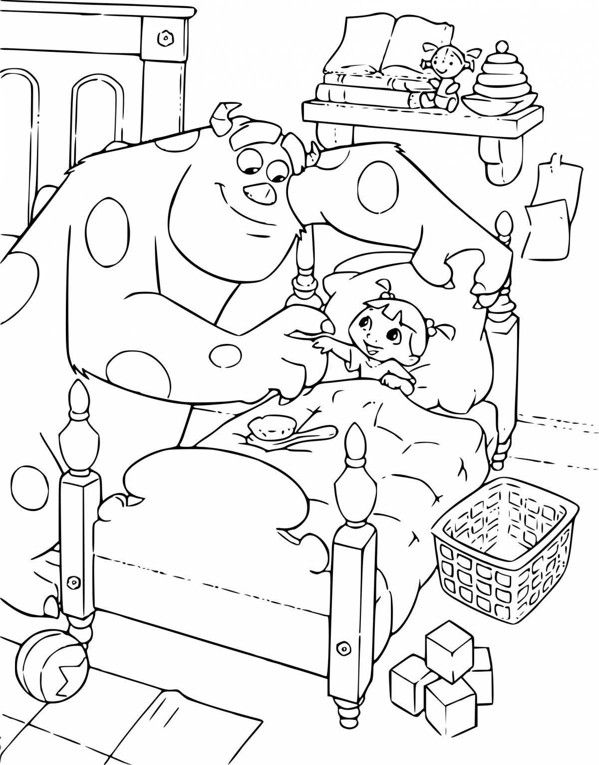 Sally and boo coloring pages