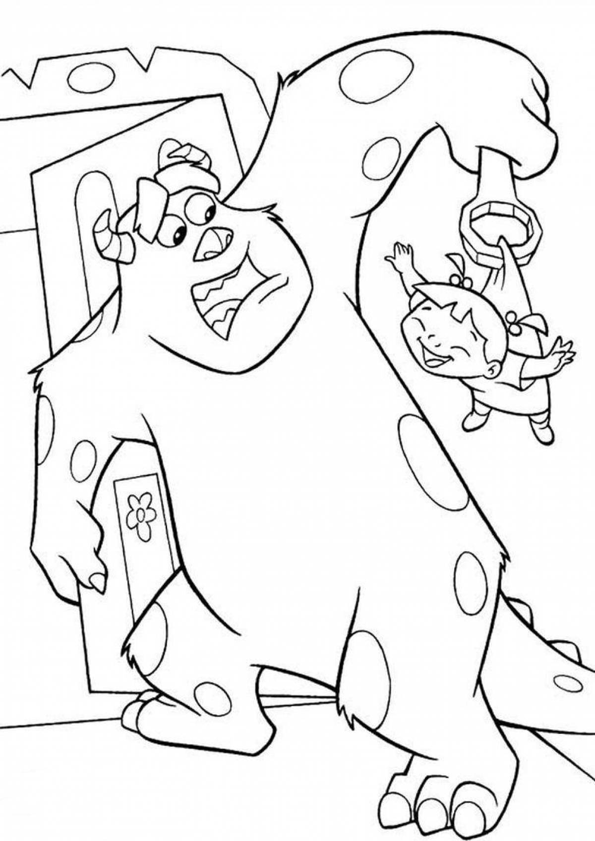 Coloring pages sally and boo obsessed with flowers