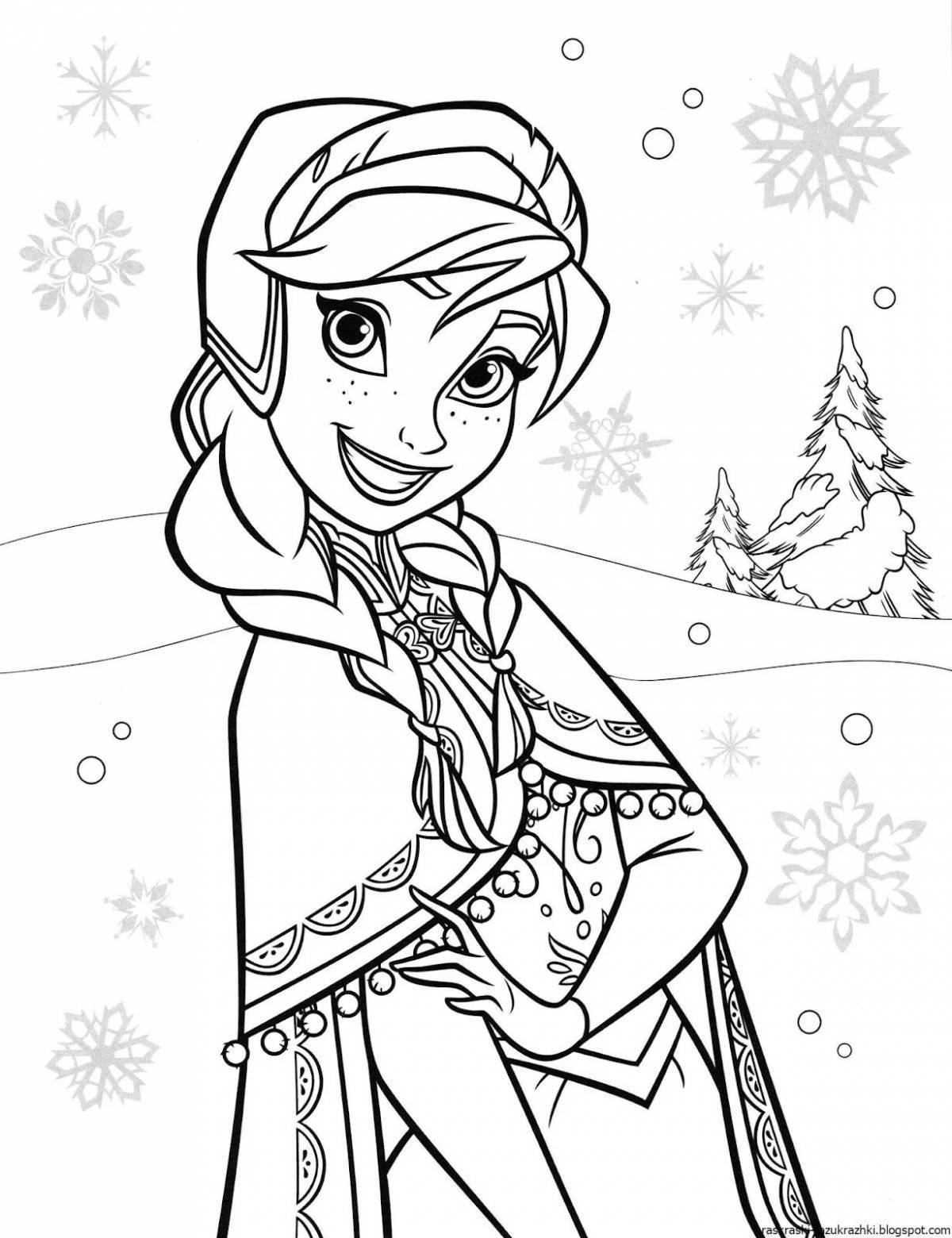 Magic coloring for girls anna