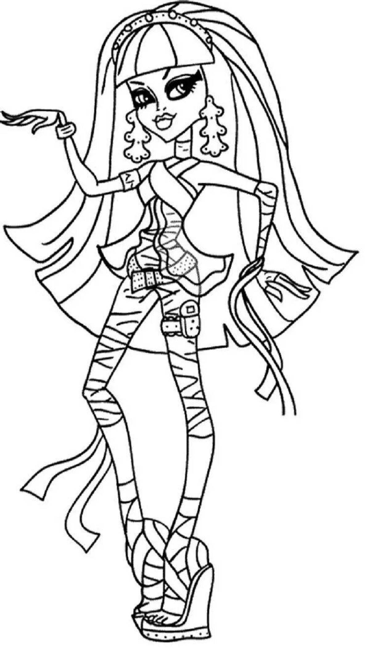 Monster high games amazing coloring pages