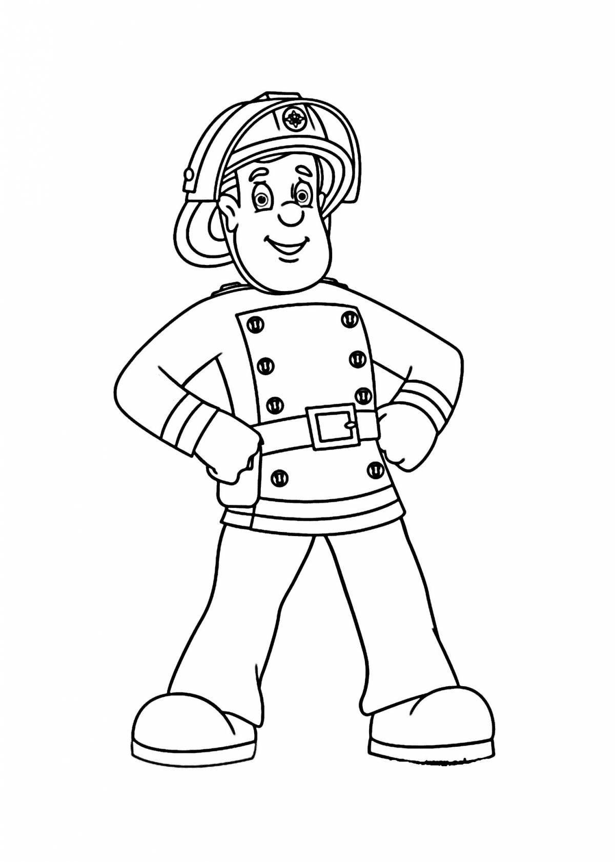 Amazing firefighter coloring pages for kids