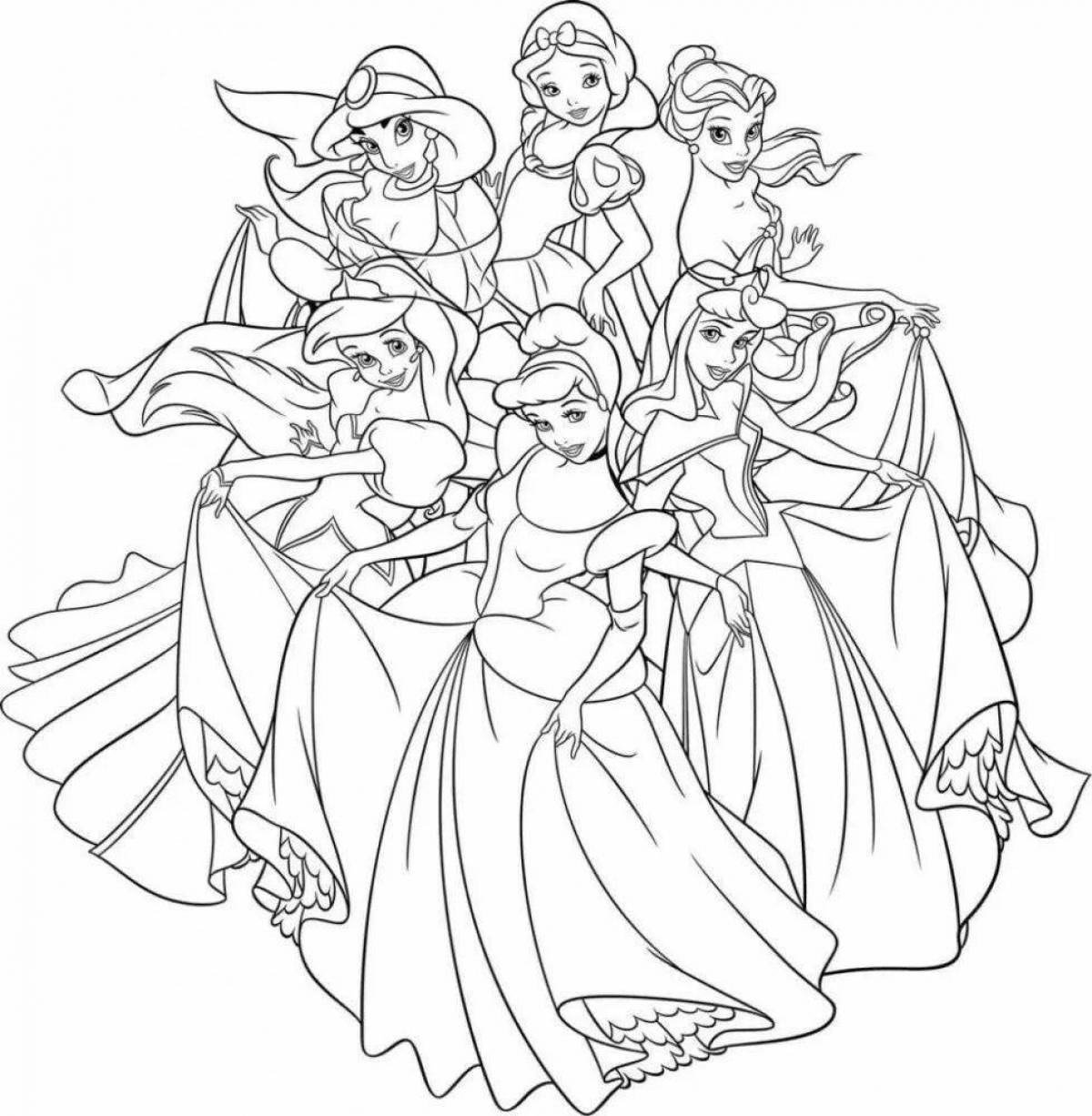 Disney princess games majestic coloring pages
