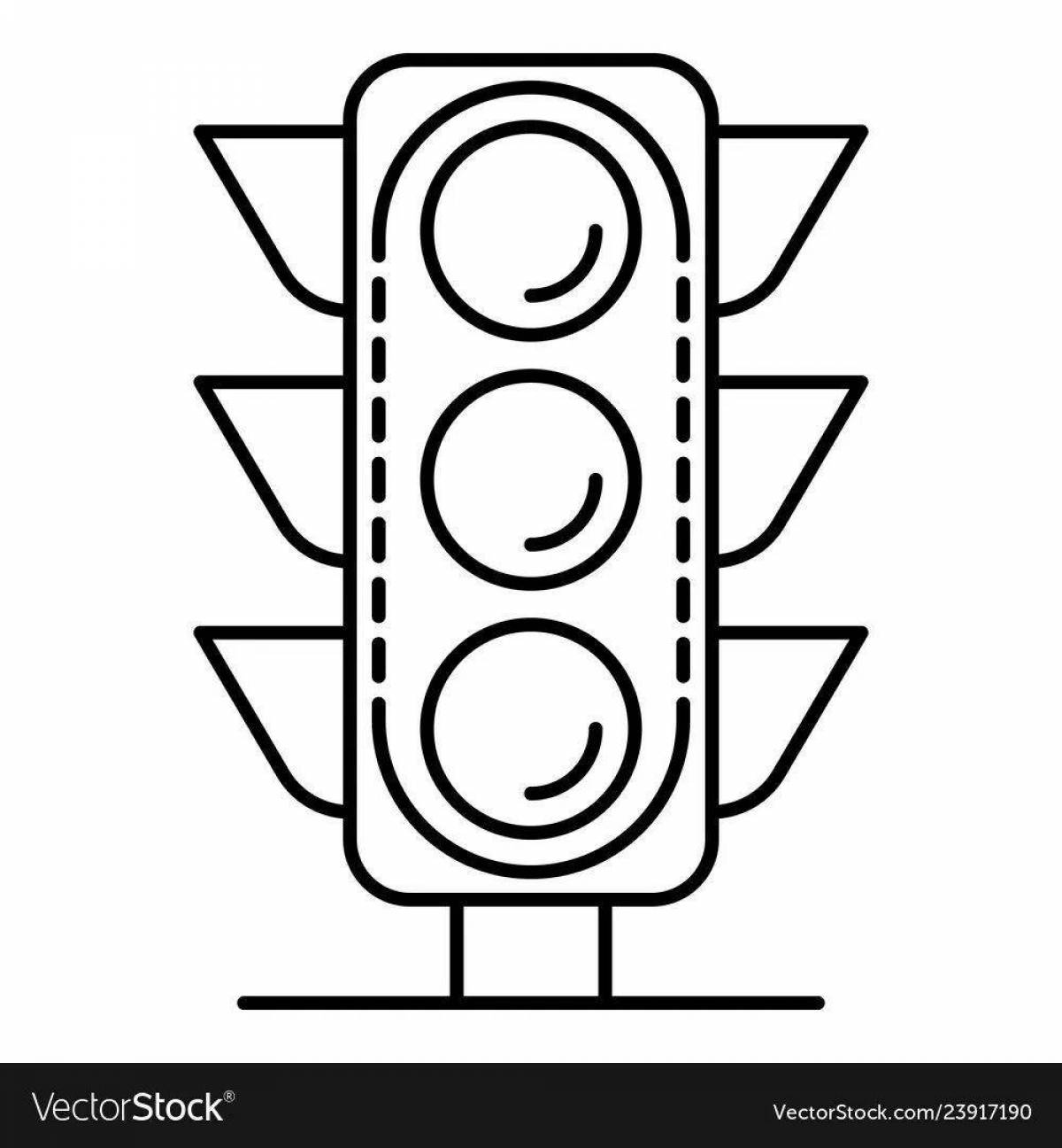 Playful traffic light for pedestrians