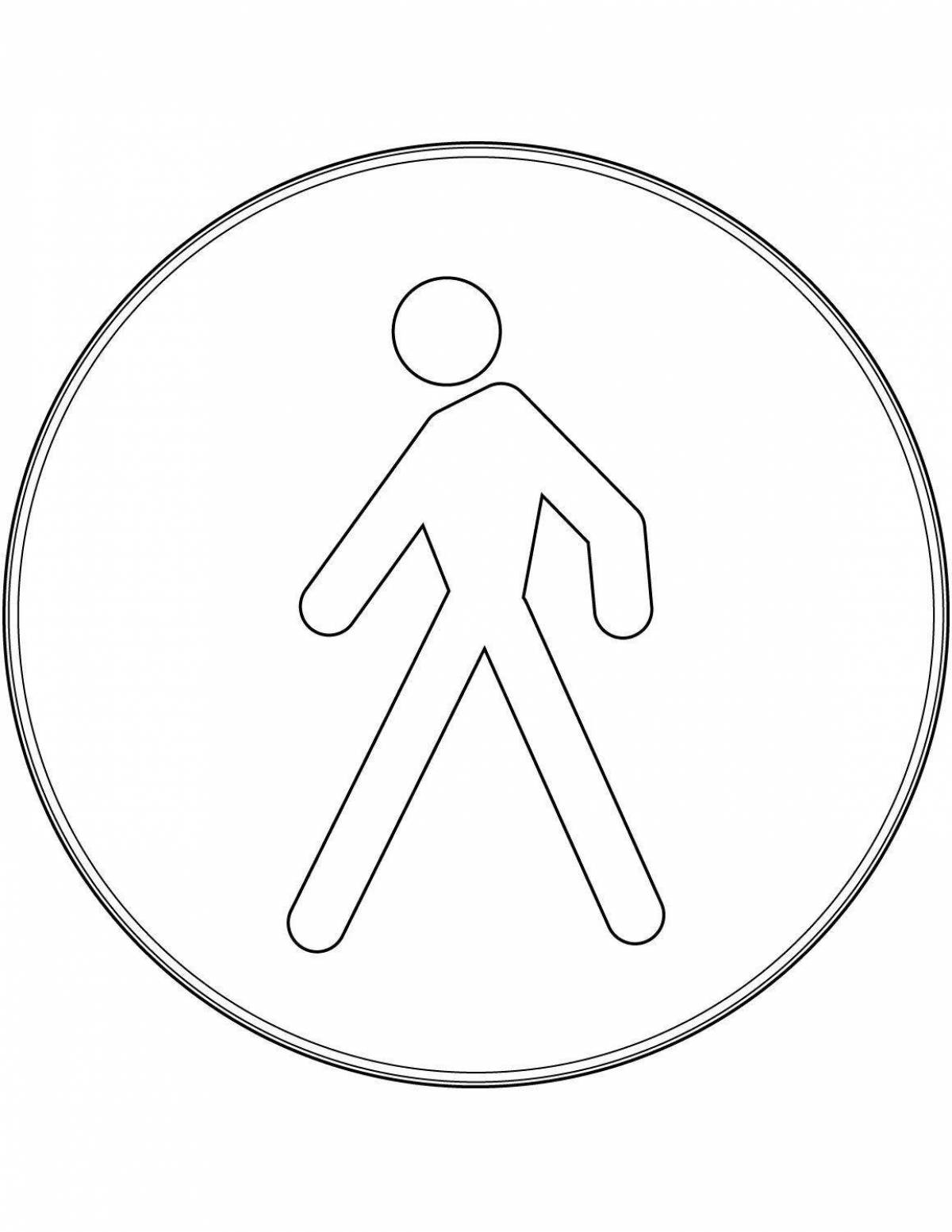 Photo Activating traffic lights for pedestrians