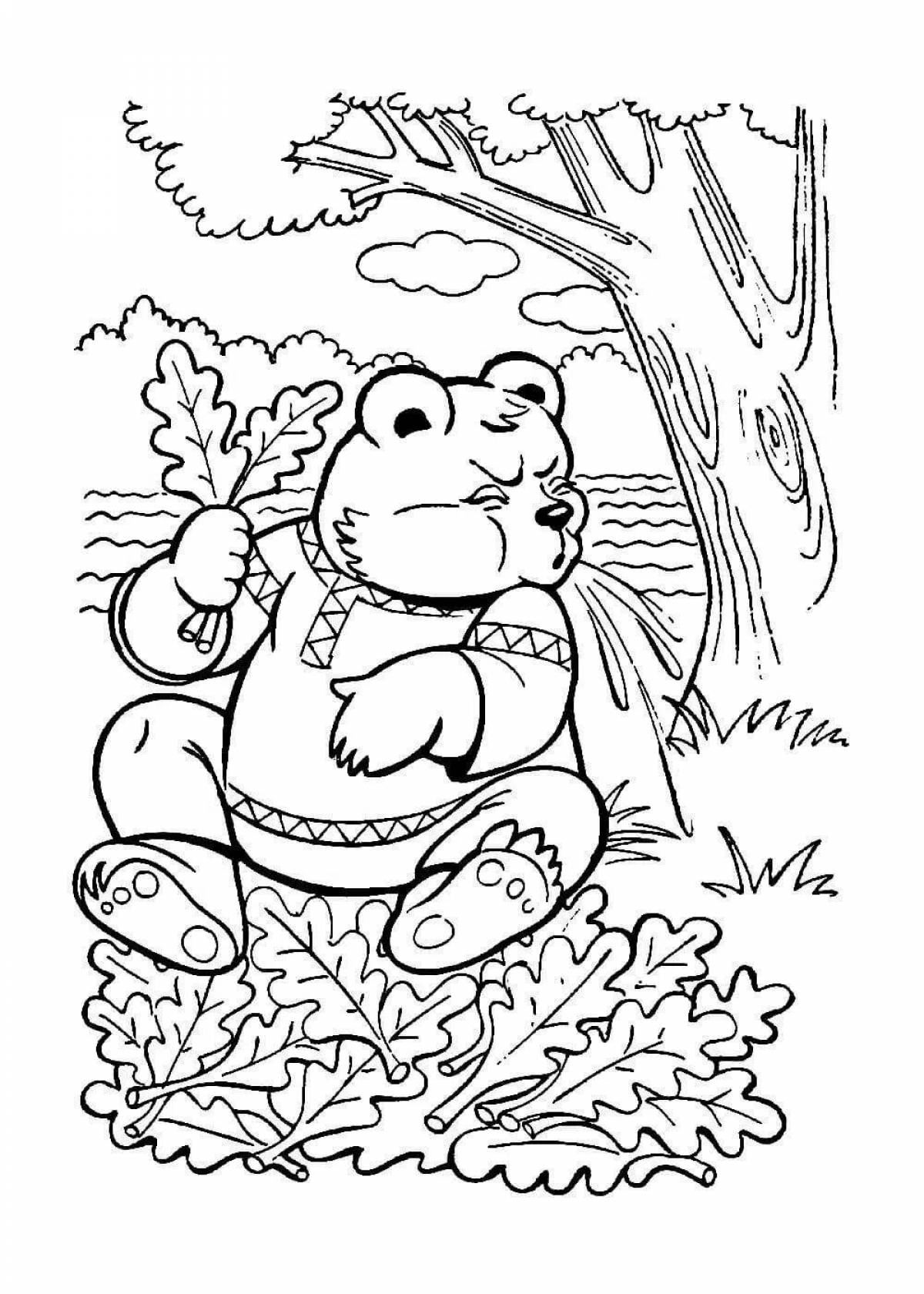 Creative coloring page tops and roots