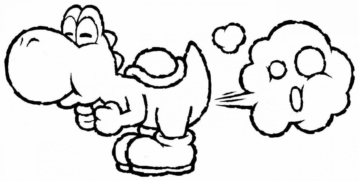 Yoshi and lana's colorful coloring pages