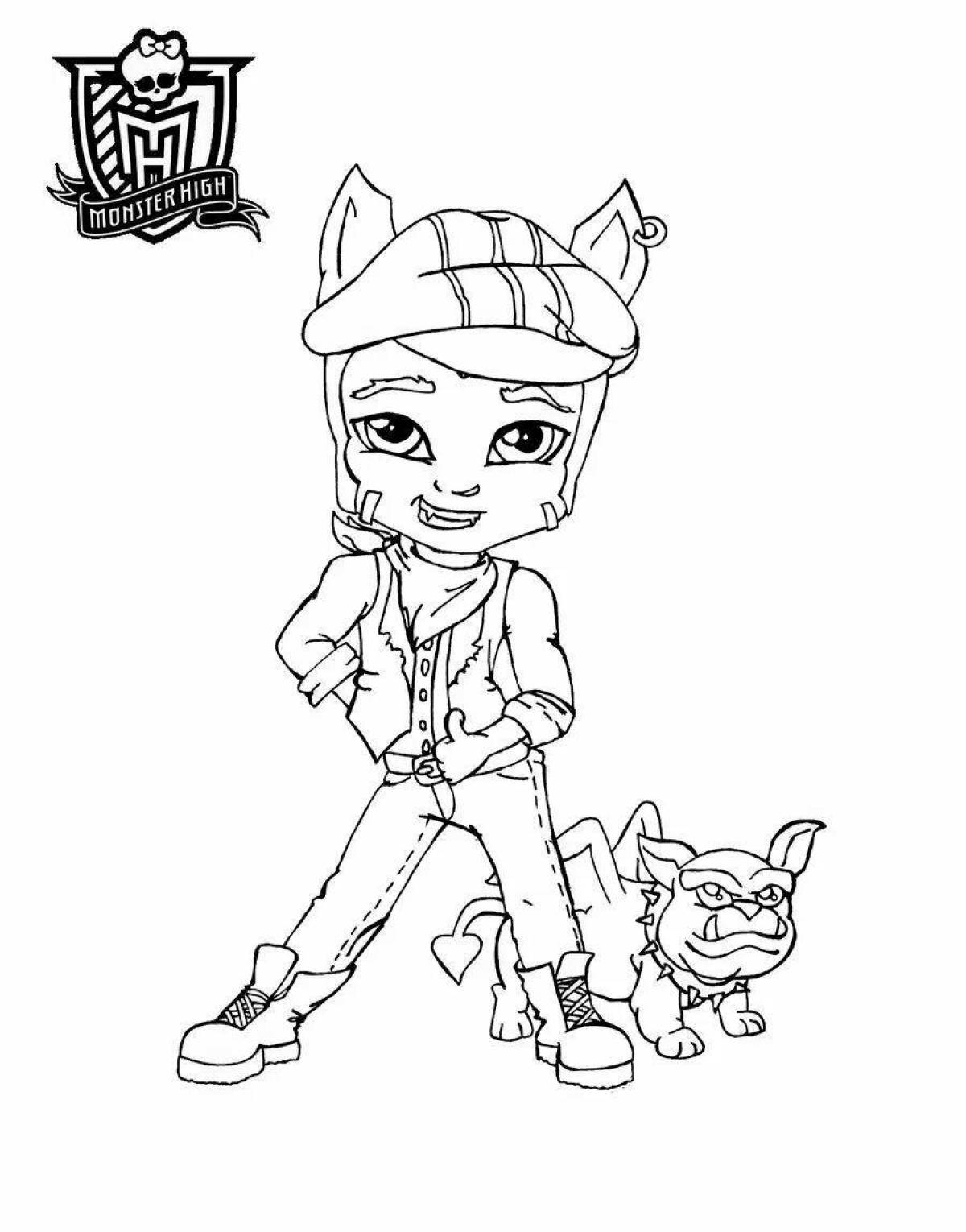 Delightful monster high boys coloring pages