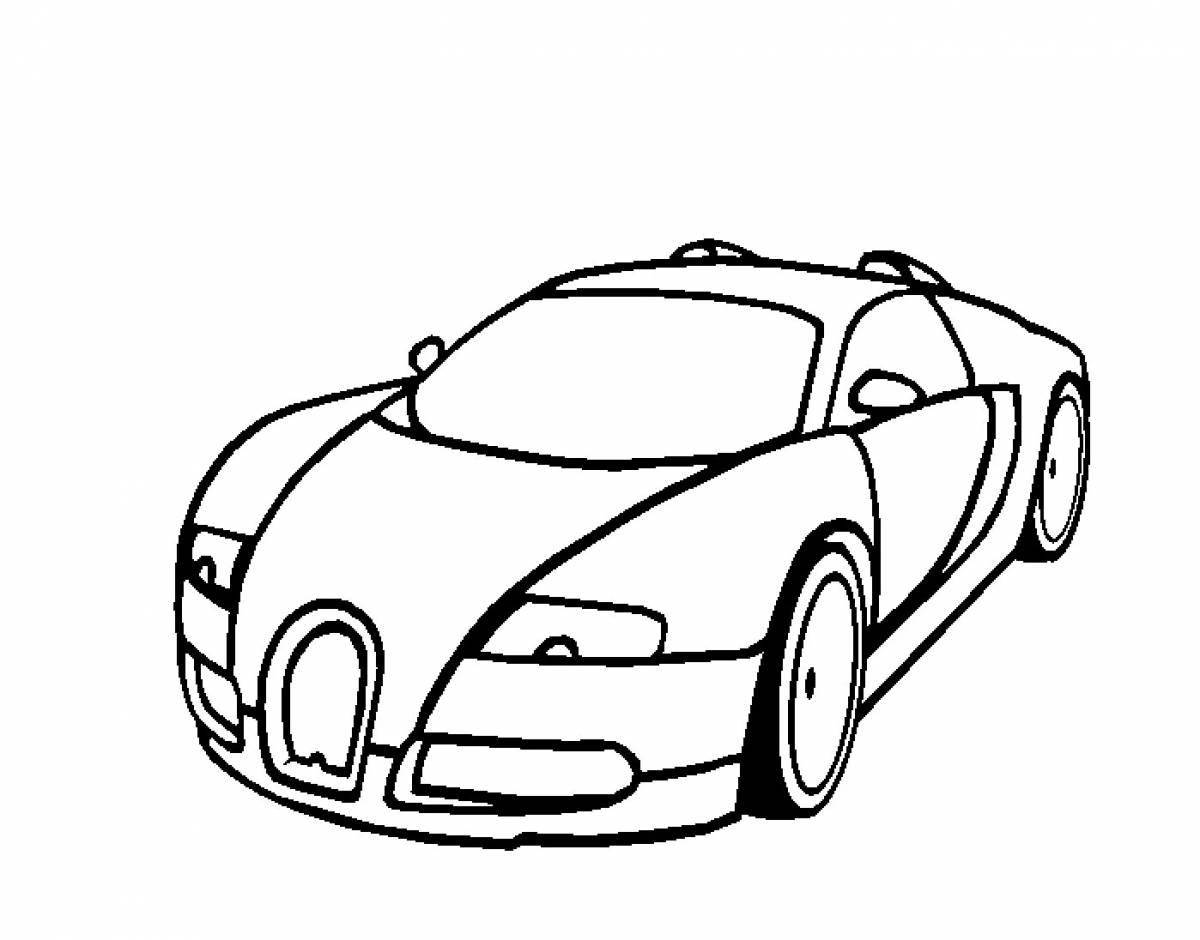 Bugatti coloring book for kids