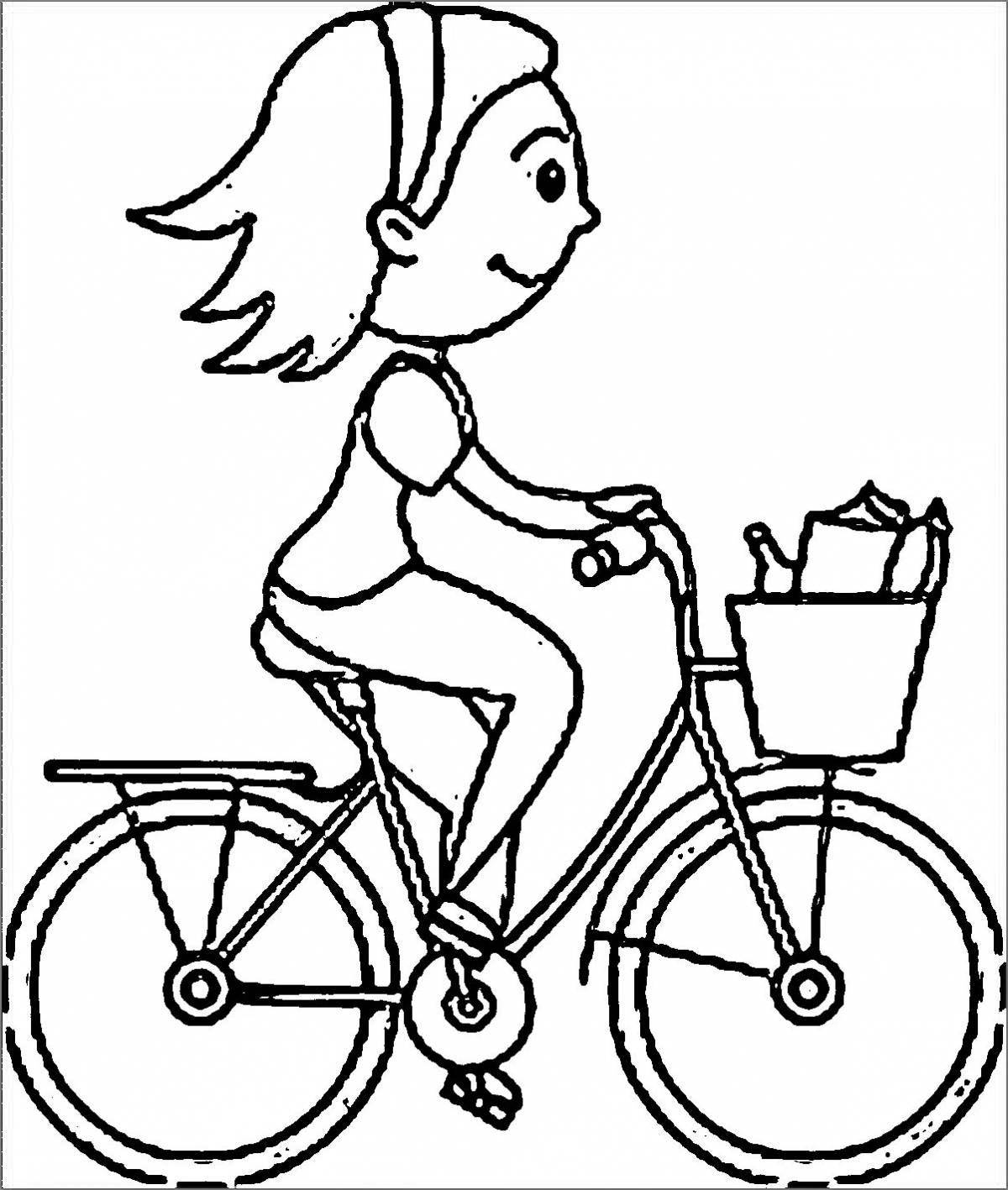 Девочка на велосипеде #2