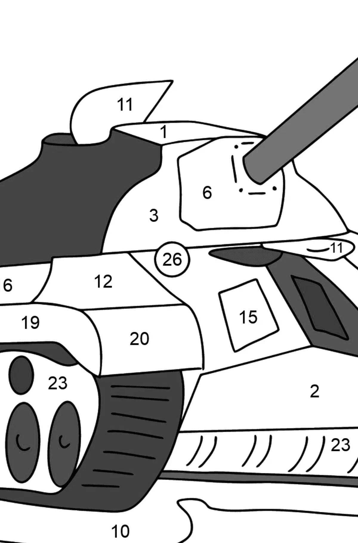 Увлекательная раскраска танков