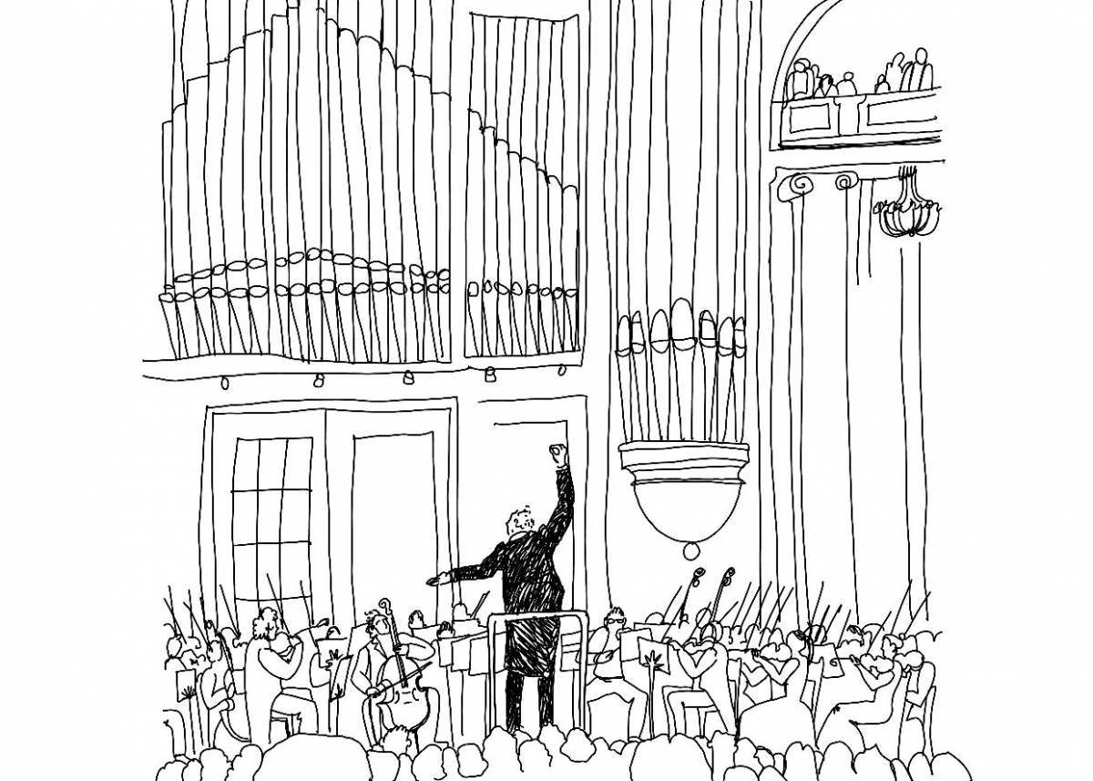 A funny conductor coloring book for the little ones
