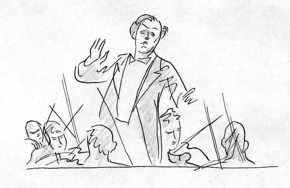 Great Conductor Coloring Page for Toddlers