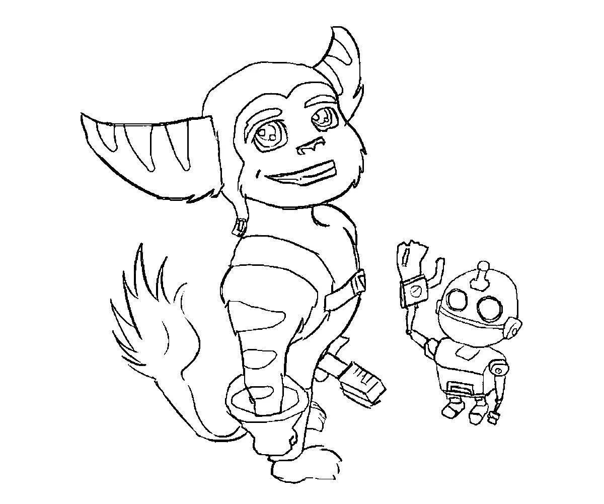 Joyful ratchet and clank coloring