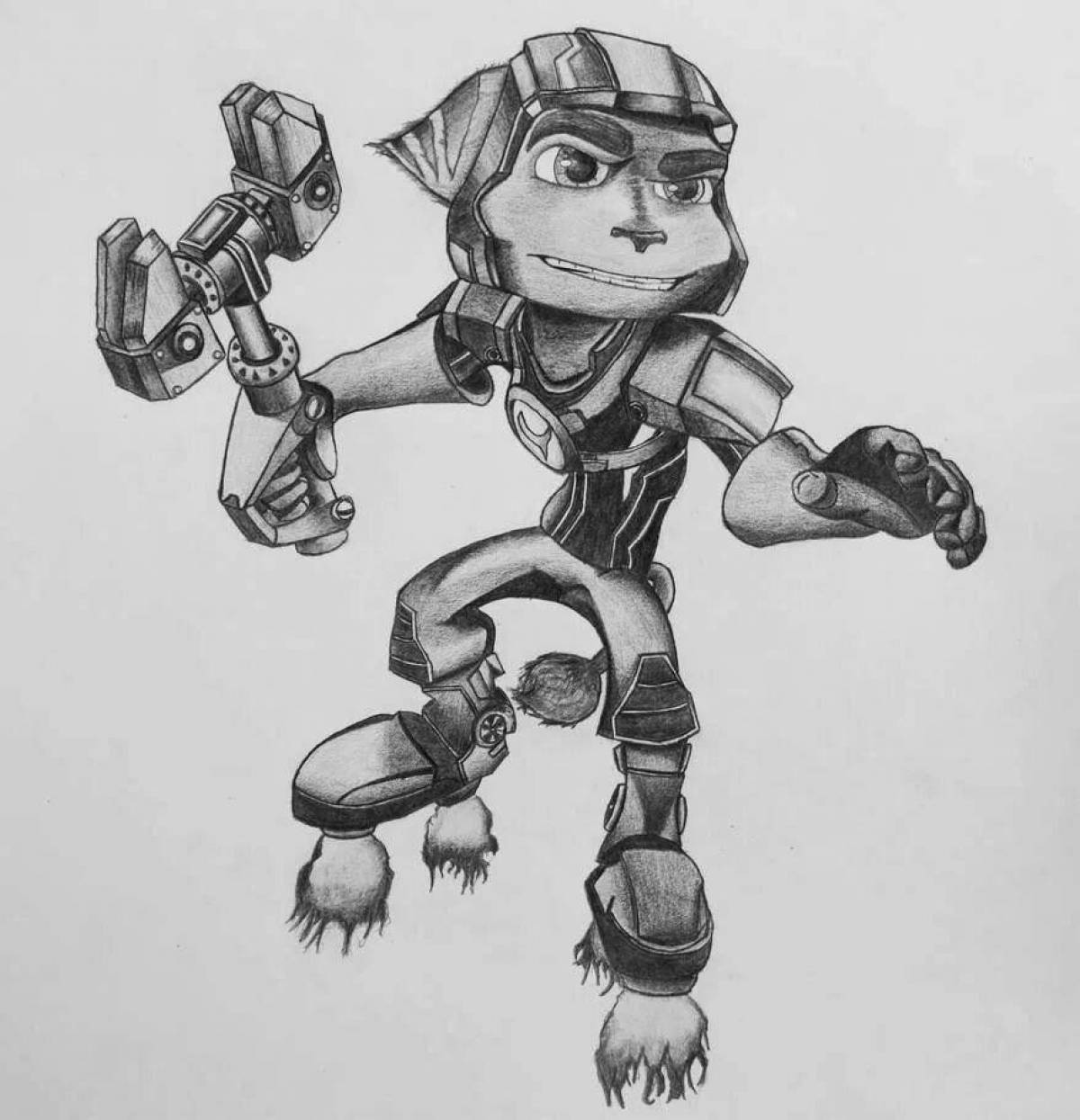 Coloring fun ratchet and clank